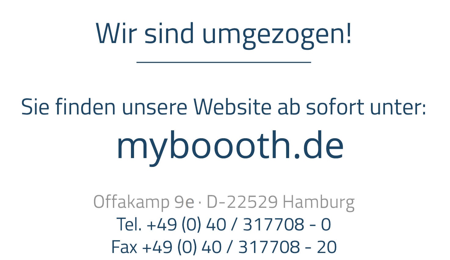 neue Kontaktdaten